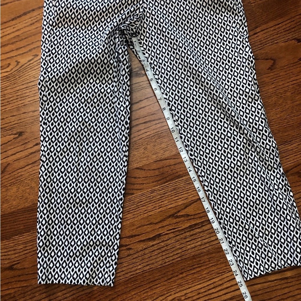 Willi Smith Black and White Straight Leg Ankle Pants - Picture 7 of 7
